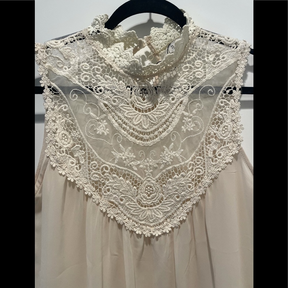 Sheer Sleeveless Top
